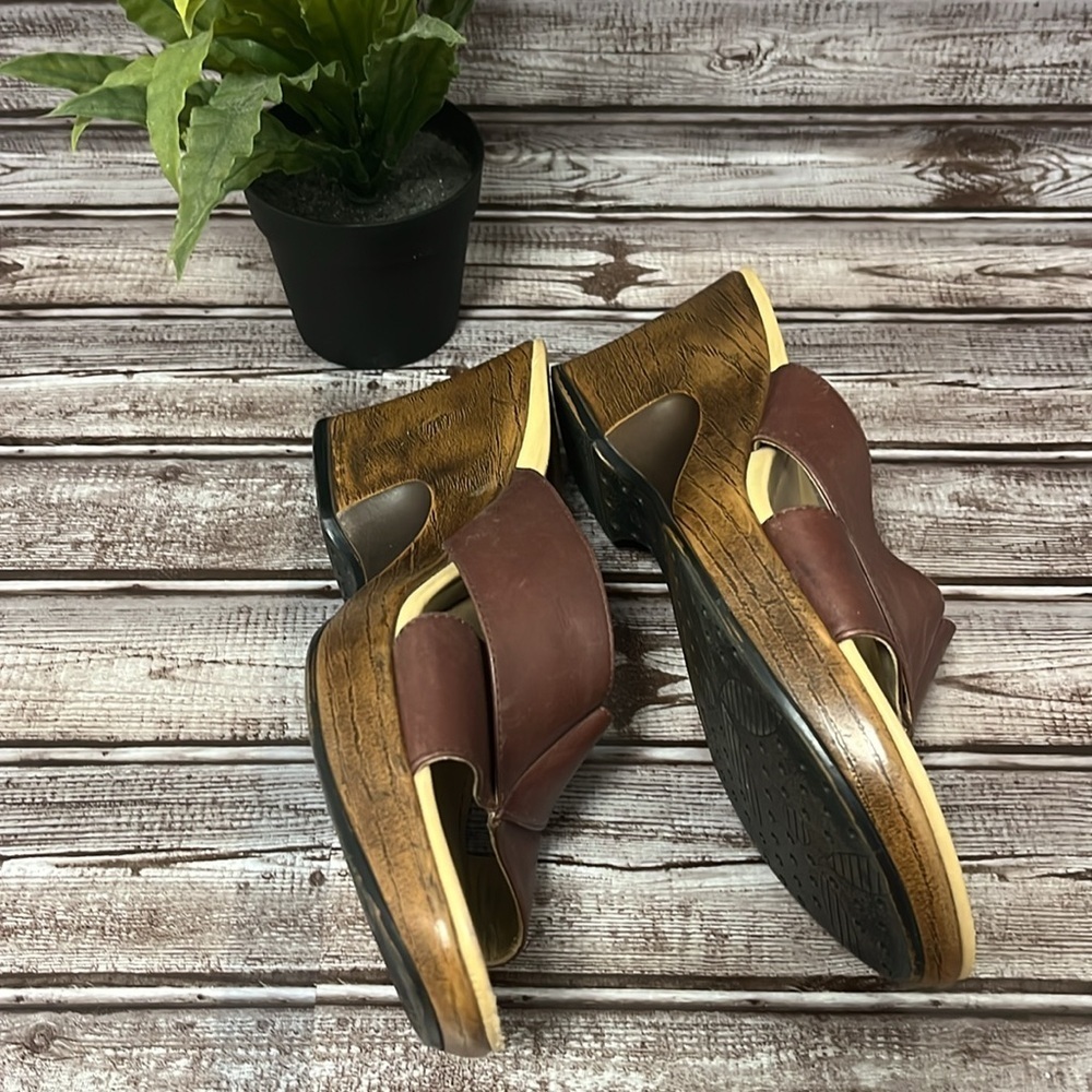 DANSKO Brown Sophie Cross over Leather Women's Sandals Size EU 41 US 10.5-11 - Picture 6 of 14